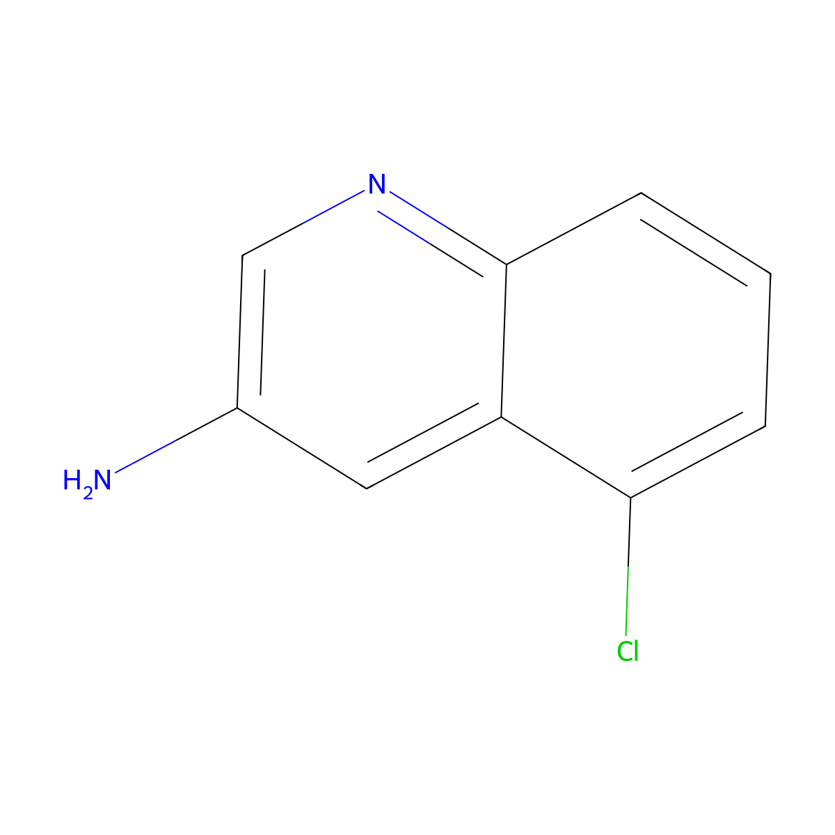 5-Chloroquinolin-3-amine molecular structure, CAS 1416437-91-6
