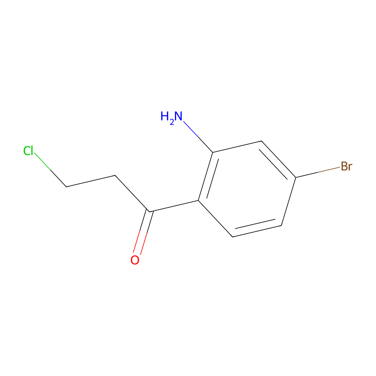 1-(2-Amino-4-bromophenyl)-3-chloropropan-1-one molecular structure, CAS 1416438-25-9