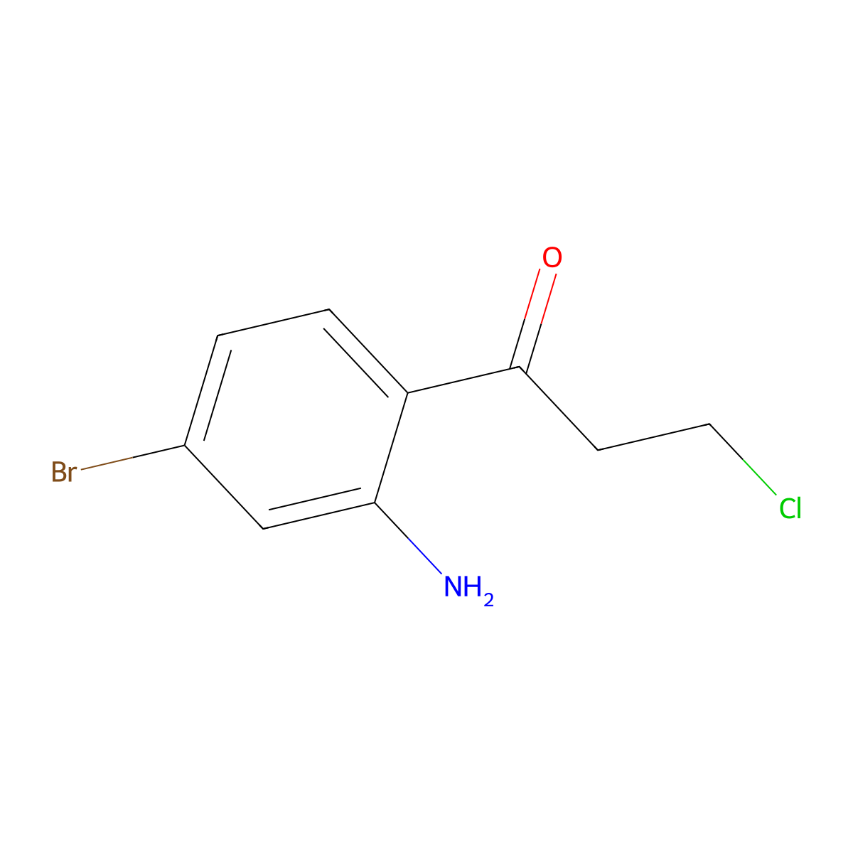 1-(2-Amino-4-bromophenyl)-3-chloropropan-1-one molecular structure, CAS 1416438-25-9