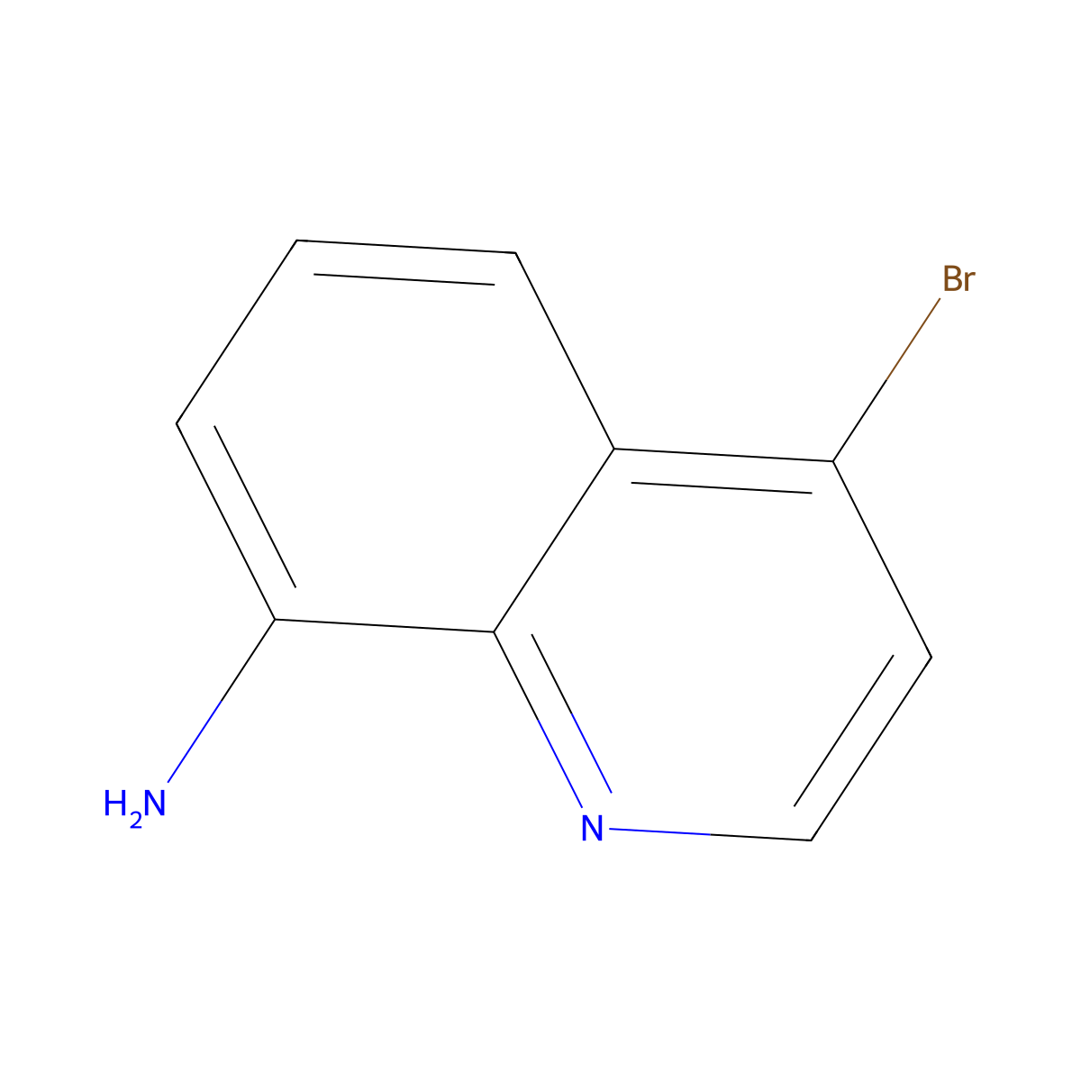 4-Bromoquinolin-8-amine molecular structure, CAS 1416438-31-7