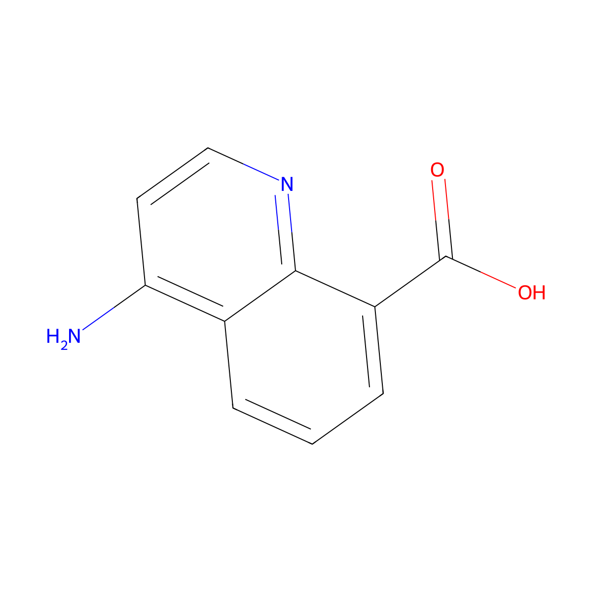 4-Aminoquinoline-8-carboxylic acid molecular structure, CAS 1416438-33-9