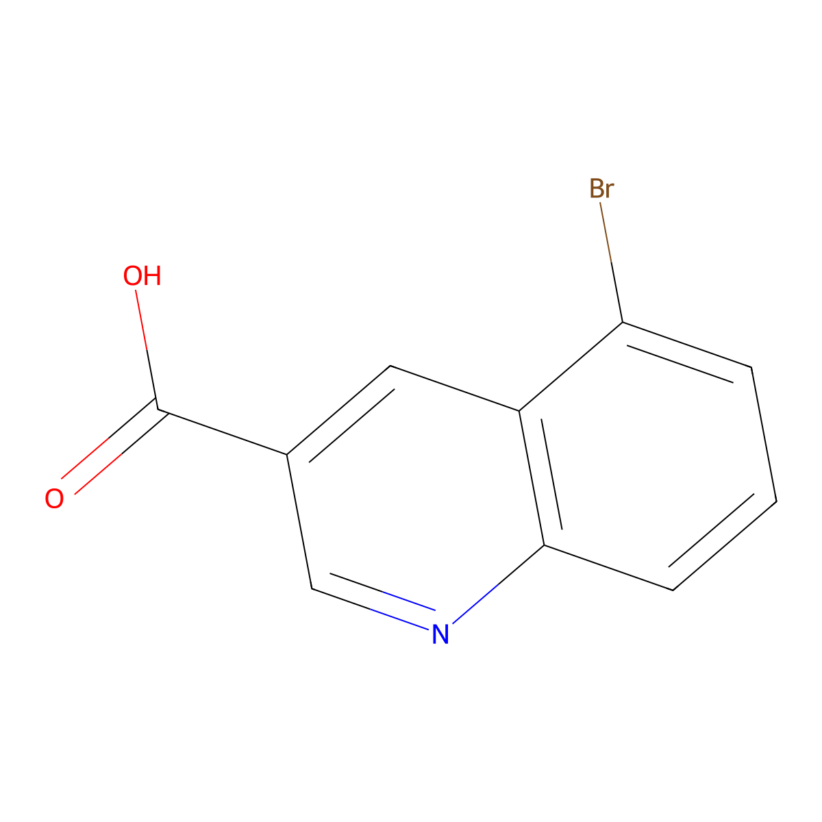 5-Bromoquinoline-3-carboxylic acid molecular structure, CAS 1416438-47-5