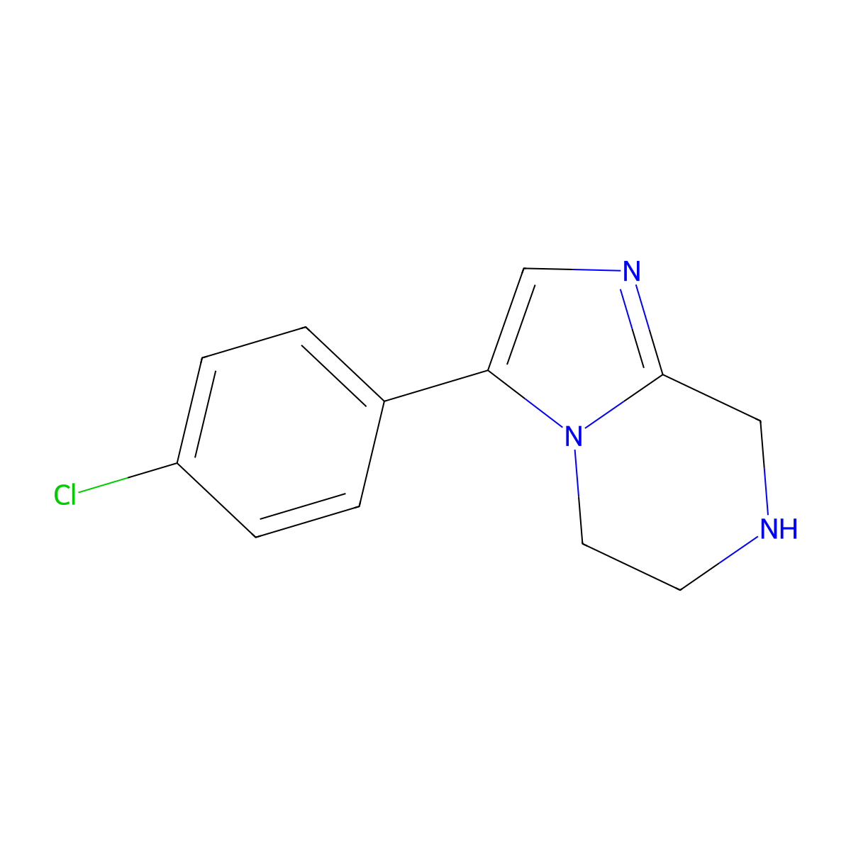 3-(4-Chlorophenyl)-5,6,7,8-tetrahydroimidazo[1,2-A]pyrazine molecular structure, CAS 1416438-53-3