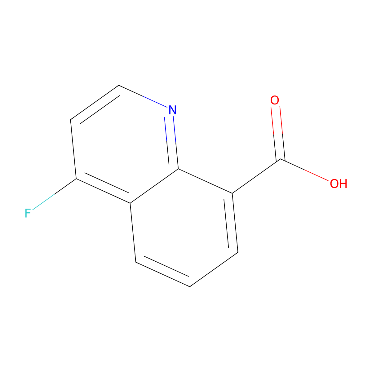 4-Fluoroquinoline-8-carboxylic acid molecular structure, CAS 1416438-66-8