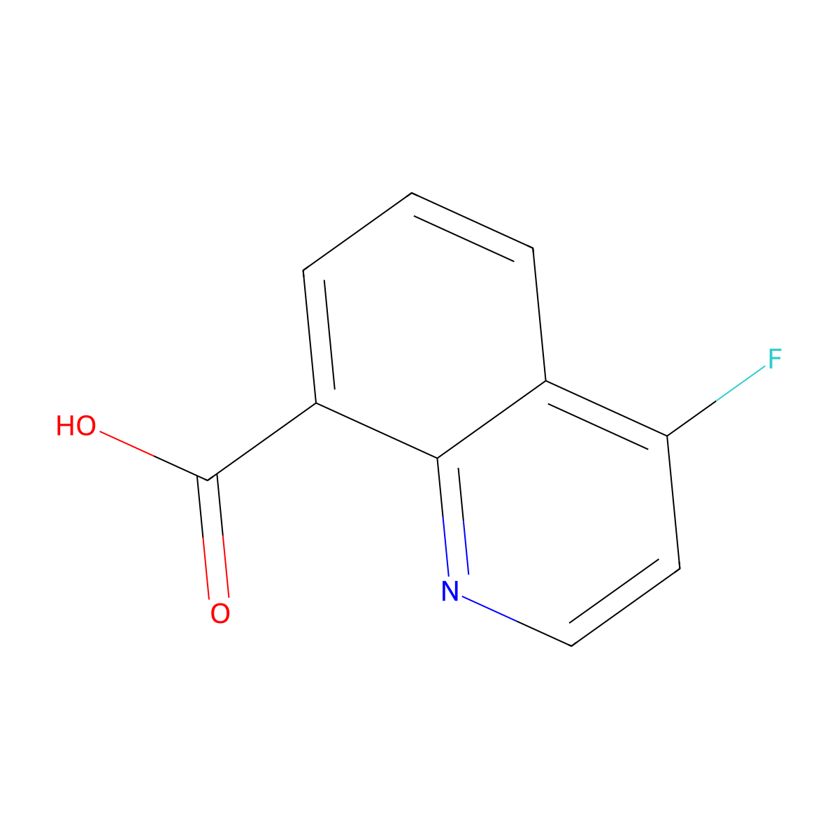 4-Fluoroquinoline-8-carboxylic acid molecular structure, CAS 1416438-66-8