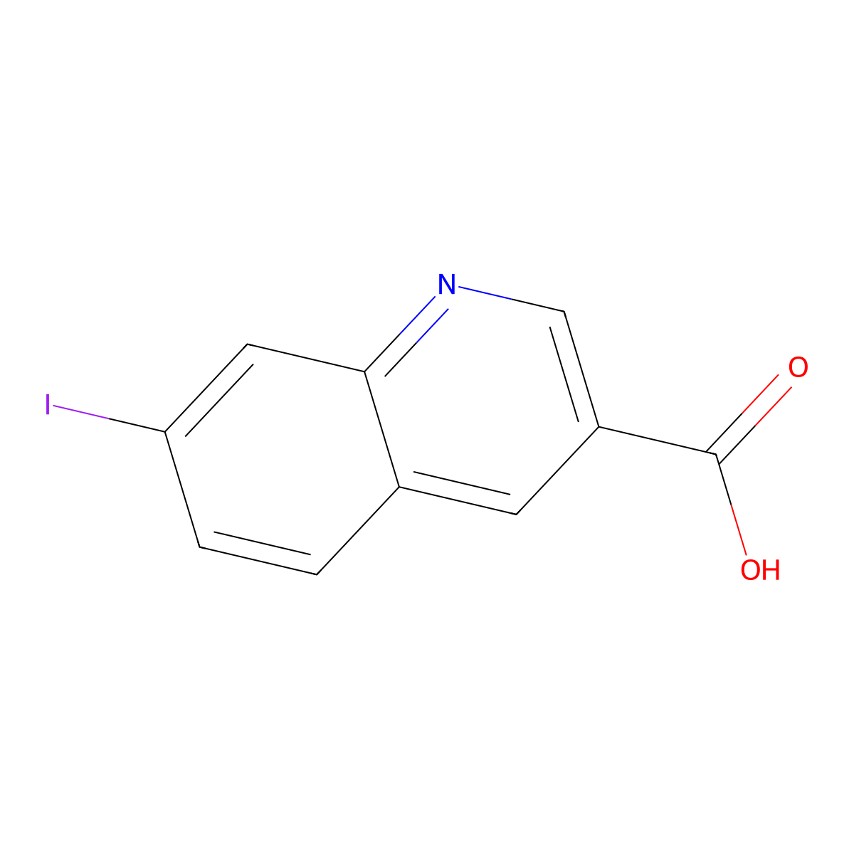 7-Iodoquinoline-3-carboxylic acid molecular structure, CAS 1416438-89-5