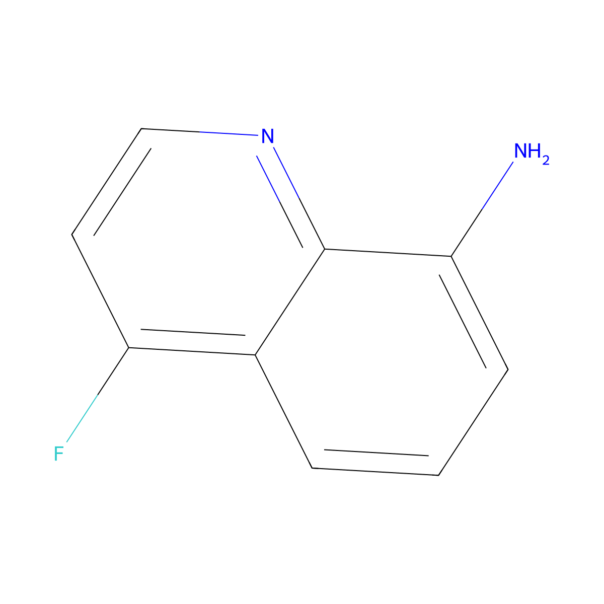 4-Fluoroquinolin-8-amine molecular structure, CAS 1416439-07-0