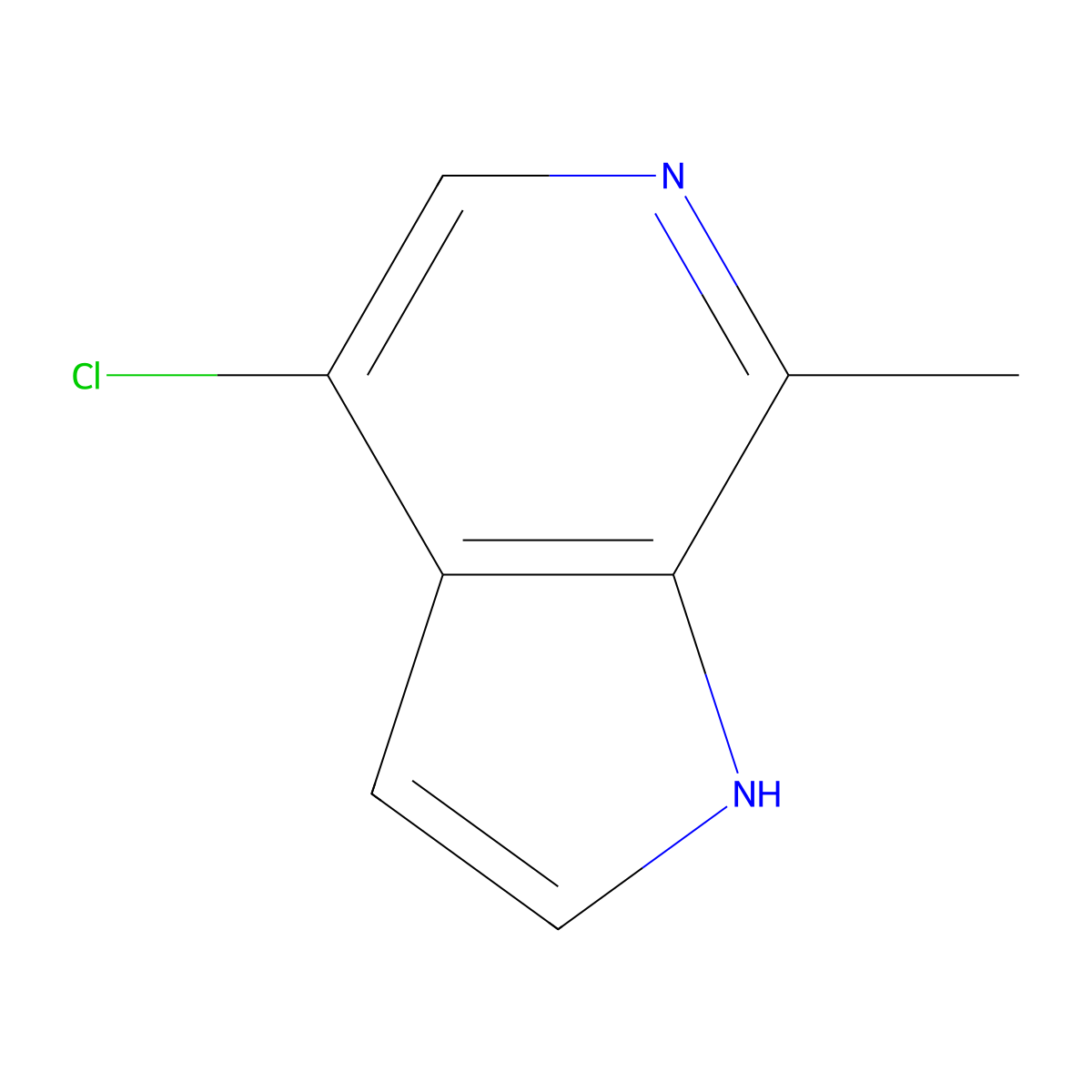 4-Chloro-7-methyl-1H-pyrrolo[2,3-C]pyridine molecular structure, CAS 1416439-35-4