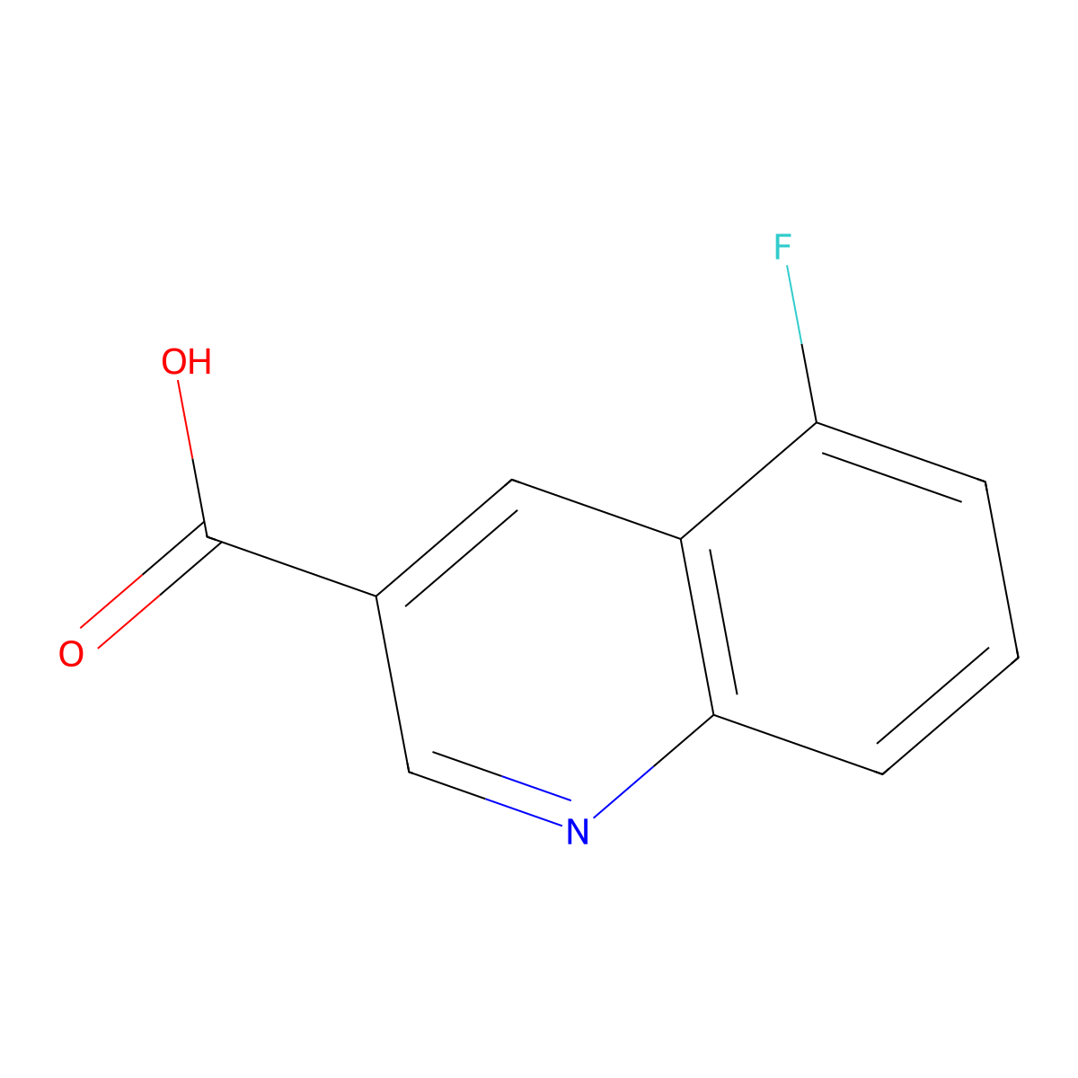 5-Fluoroquinoline-3-carboxylic acid molecular structure, CAS 1416439-57-0