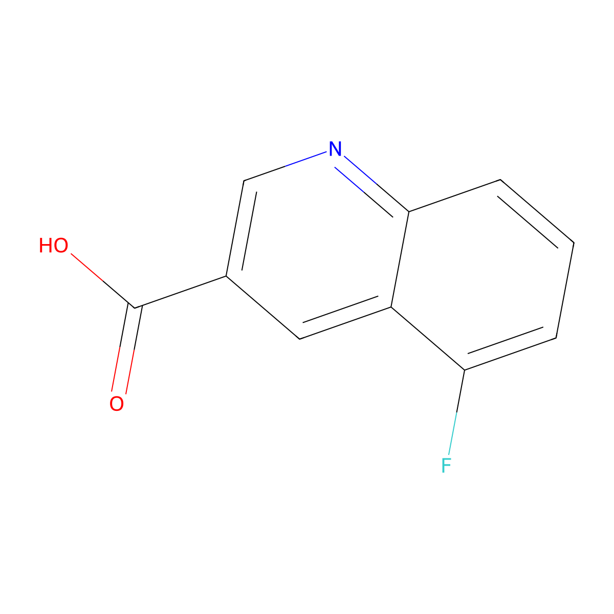 5-Fluoroquinoline-3-carboxylic acid molecular structure, CAS 1416439-57-0