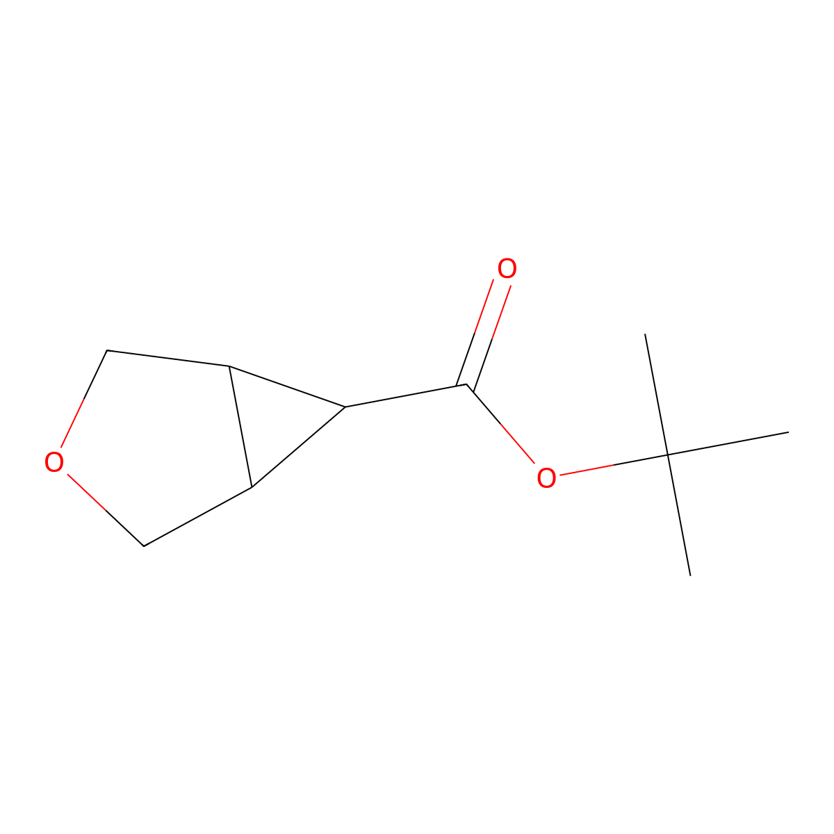 Tert-butyl 3-oxabicyclo[3.1.0]hexane-6-carboxylate molecular structure, CAS 1416439-83-2