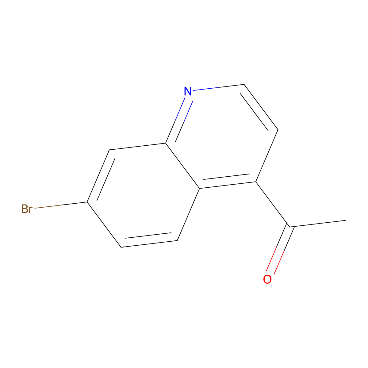 1-(7-Bromoquinolin-4-YL)ethanone molecular structure, CAS 1416439-88-7