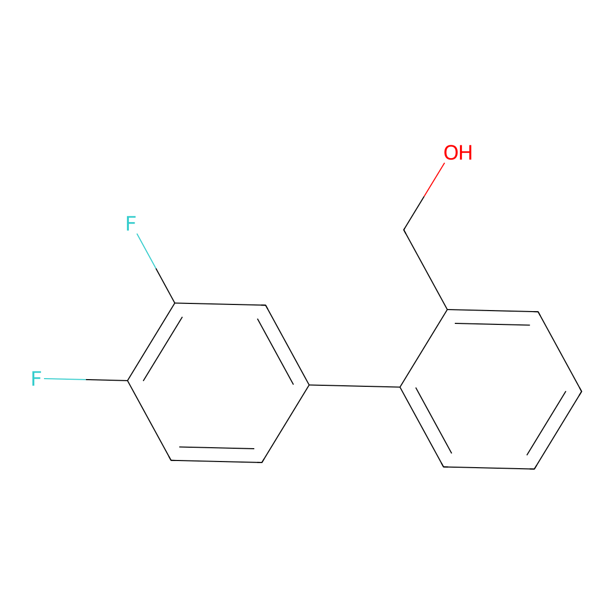 (3',4'-Difluoro-[1,1'-biphenyl]-2-YL)methanol molecular structure, CAS 1416439-94-5