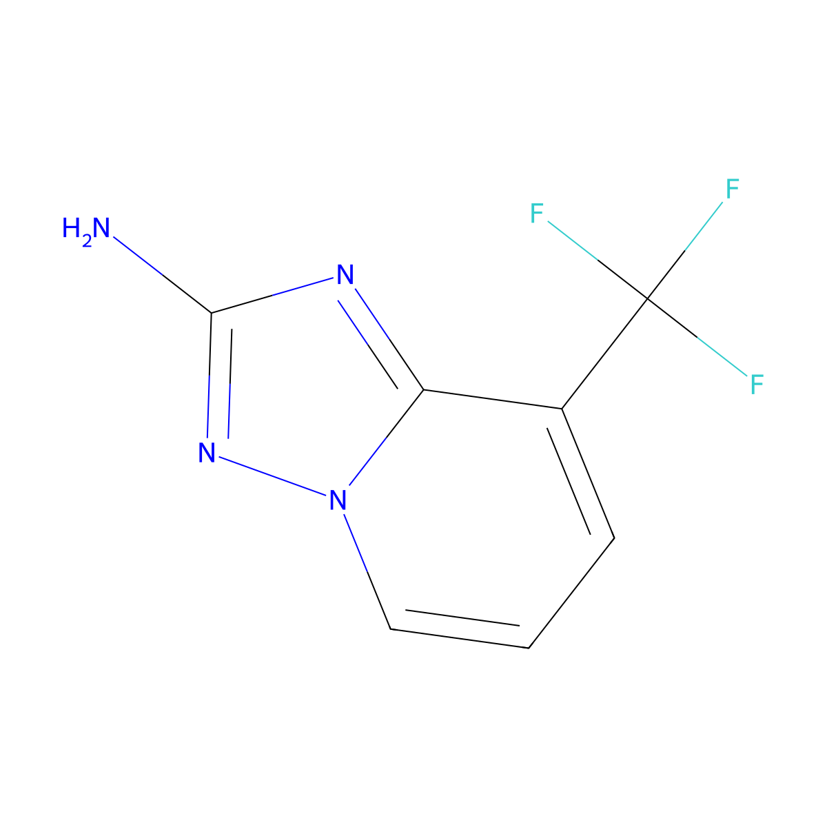 8-(Trifluoromethyl)-[1,2,4]triazolo[1,5-A]pyridin-2-amine molecular structure, CAS 1416439-95-6