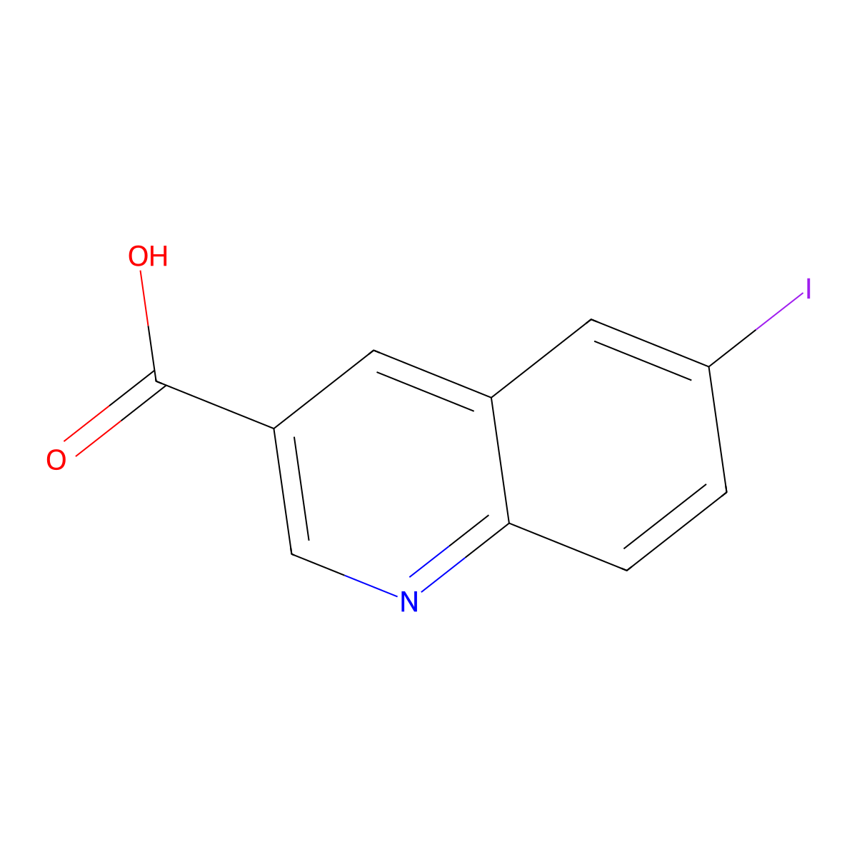 6-Iodoquinoline-3-carboxylic acid molecular structure, CAS 1416440-04-4