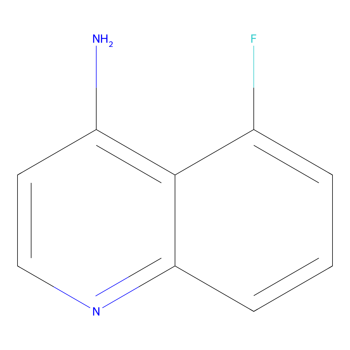 5-Fluoroquinolin-4-amine molecular structure, CAS 1416440-08-8