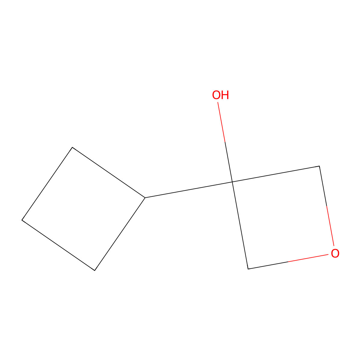 3-Cyclobutyloxetan-3-OL molecular structure, CAS 1416440-44-2