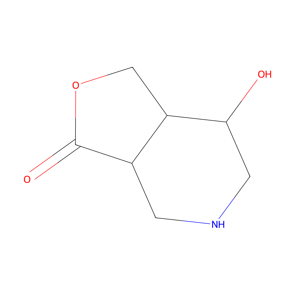 7-Hydroxyhexahydrofuro[3,4-C]pyridin-3(1H)-one molecular structure, CAS 1416440-45-3
