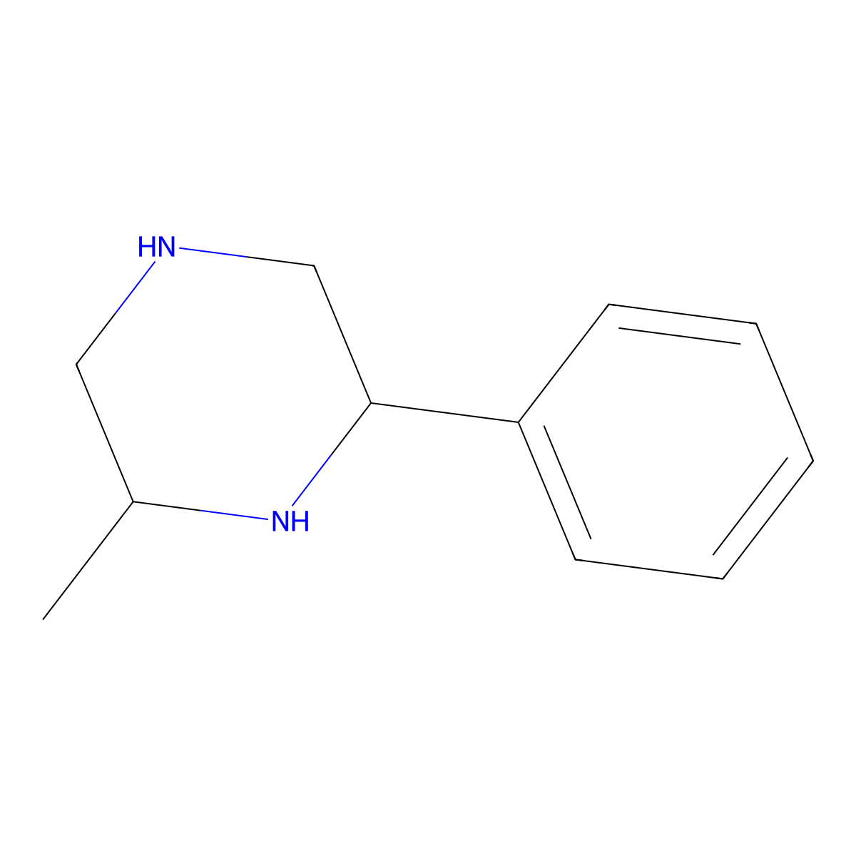 2beta-Phenyl-6beta-methylpiperazine molecular structure, CAS 1416443-37-2