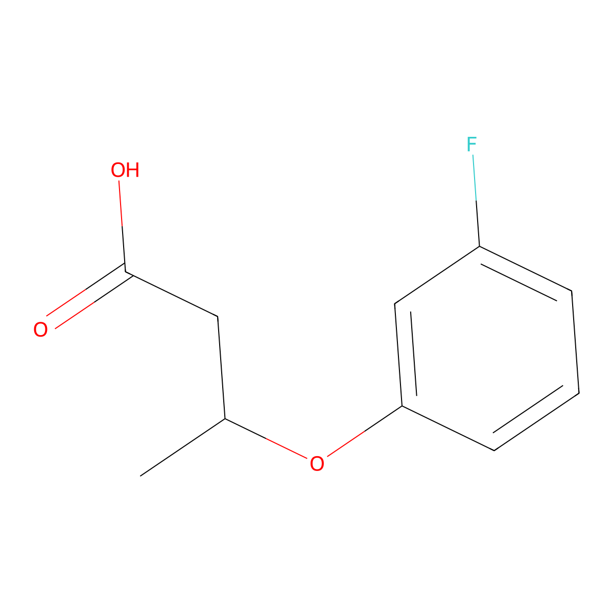 3-(3-Fluorophenoxy)butyric Acid molecular structure, CAS 1416444-86-4