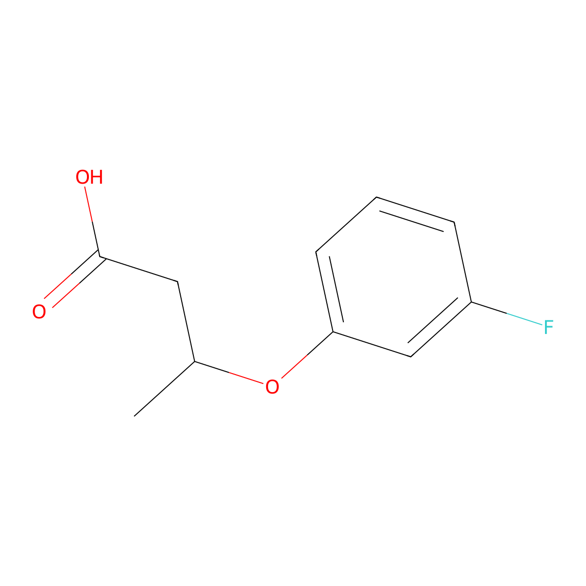 3-(3-Fluorophenoxy)butyric Acid molecular structure, CAS 1416444-86-4