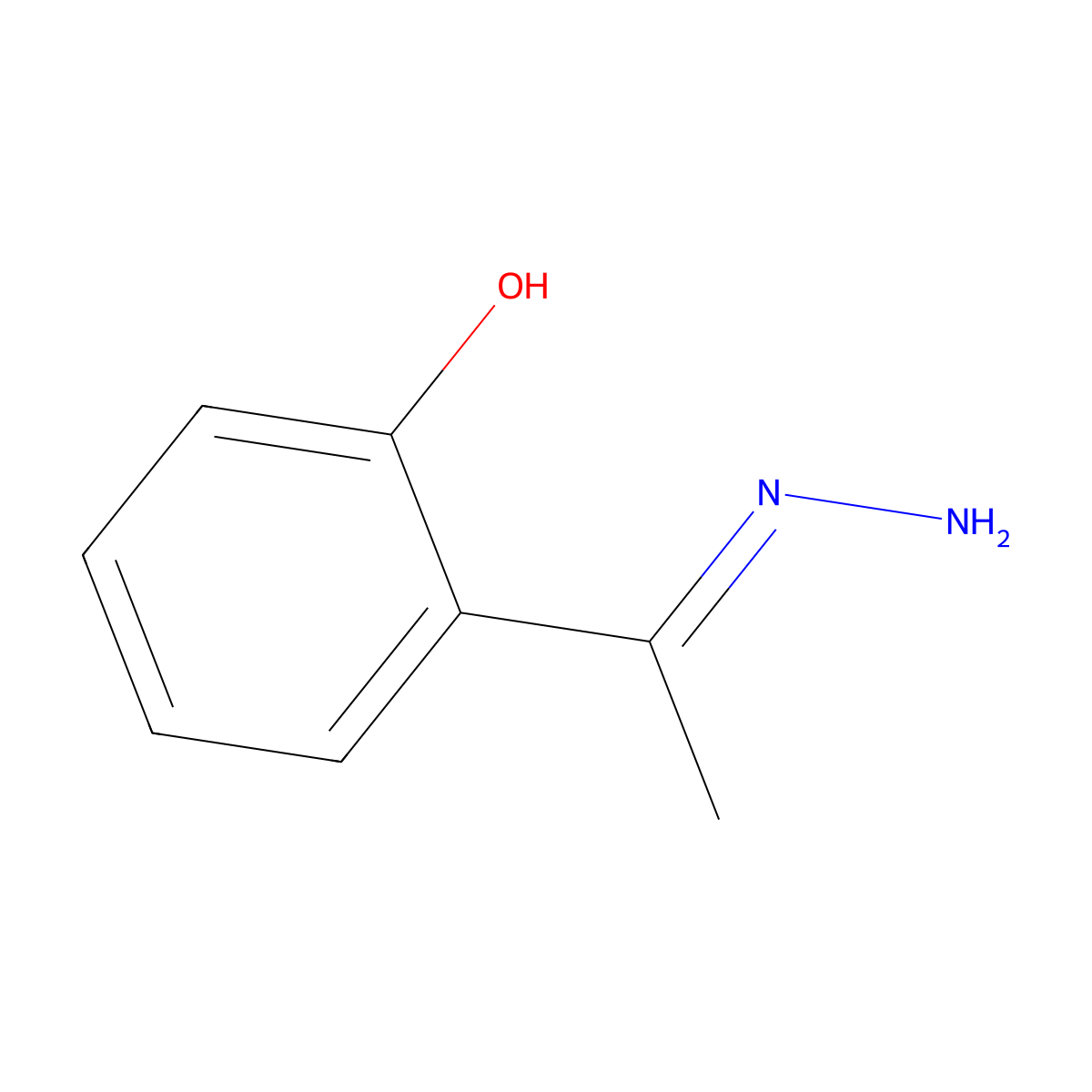 (1E)-1-(2-Hydroxyphenyl)ethanone hydrazone molecular structure, CAS 1416445-99-2
