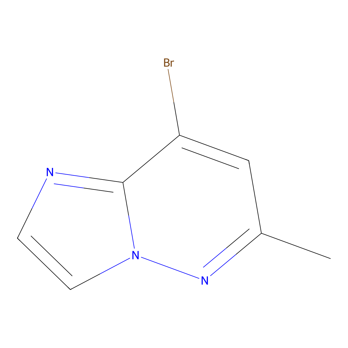 8-Bromo-6-methylimidazo[1,2-b]pyridazine molecular structure, CAS 1416447-73-8