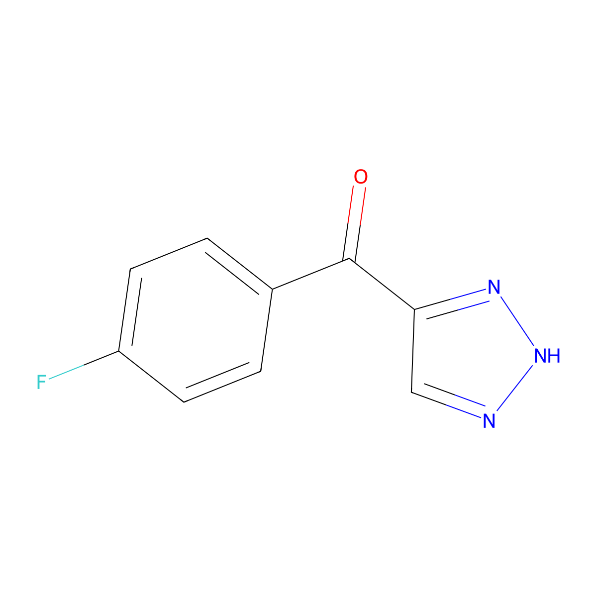 4-(4-fluorobenzoyl)-1H-1,2,3-triazole molecular structure, CAS 1416447-75-0