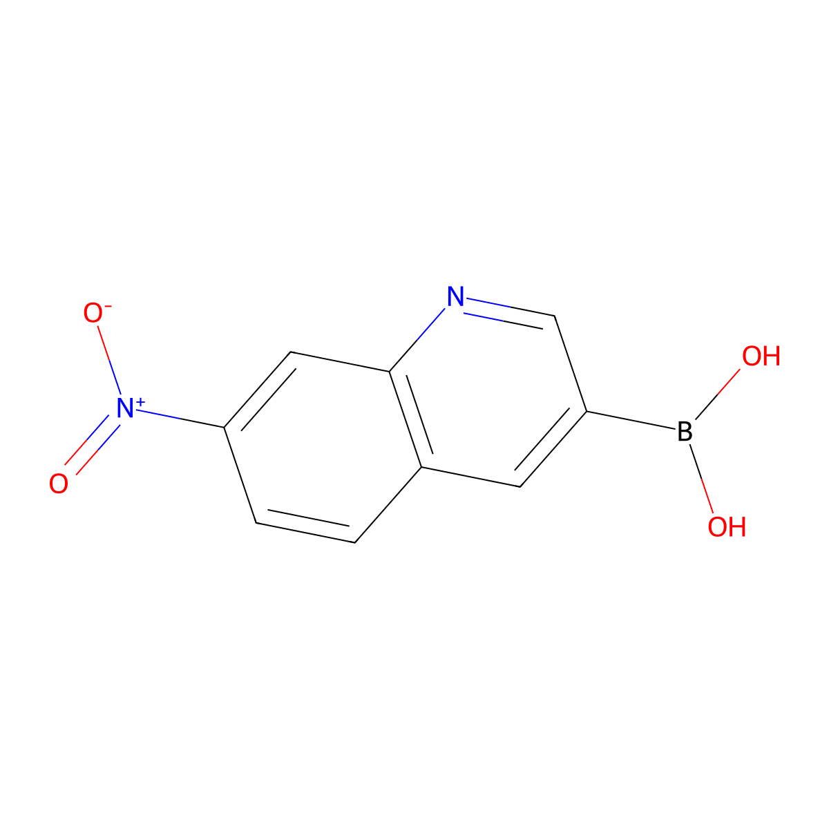 (7-Nitroquinolin-3-yl)boronic acid molecular structure, CAS 1416451-13-2
