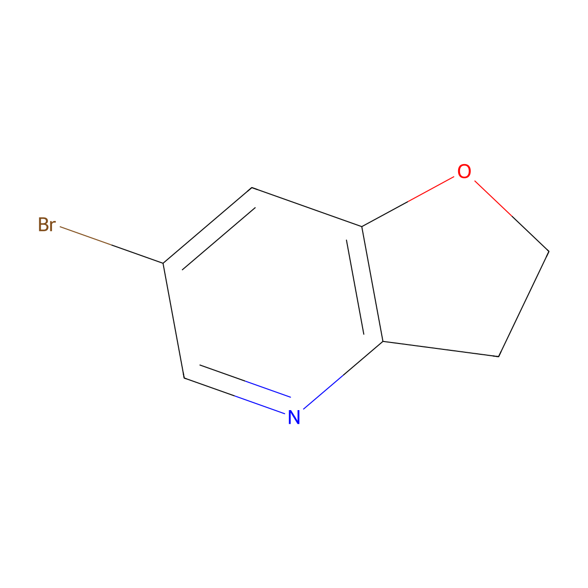 6-bromo-2H,3H-furo[3,2-b]pyridine molecular structure, CAS 1416453-13-8