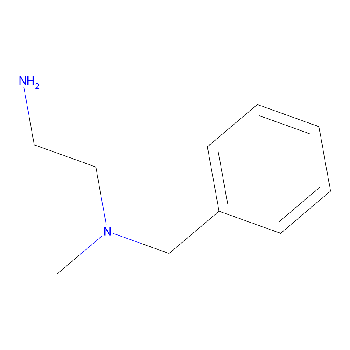 (2-Aminoethyl)(benzyl)methylamine molecular structure, CAS 14165-18-5
