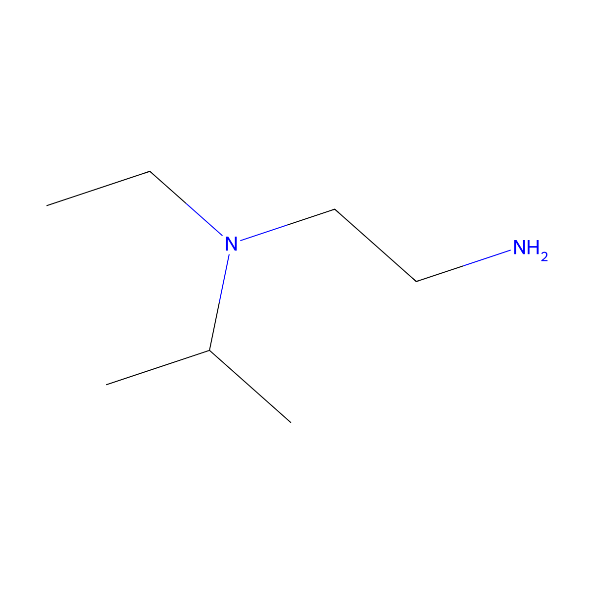 (2-Aminoethyl)(ethyl)(propan-2-yl)amine molecular structure, CAS 14165-20-9