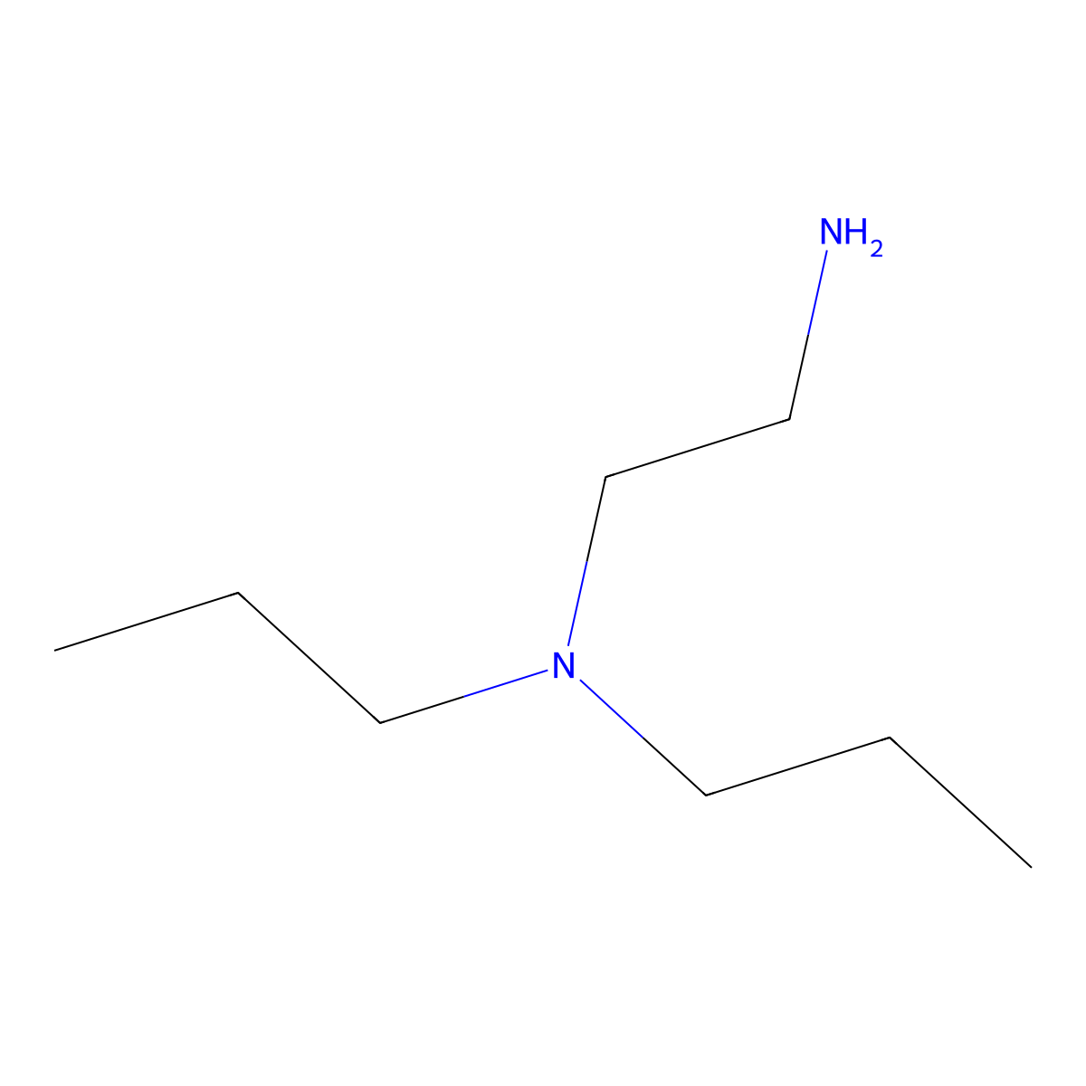 (2-Aminoethyl)dipropylamine molecular structure, CAS 14165-22-1