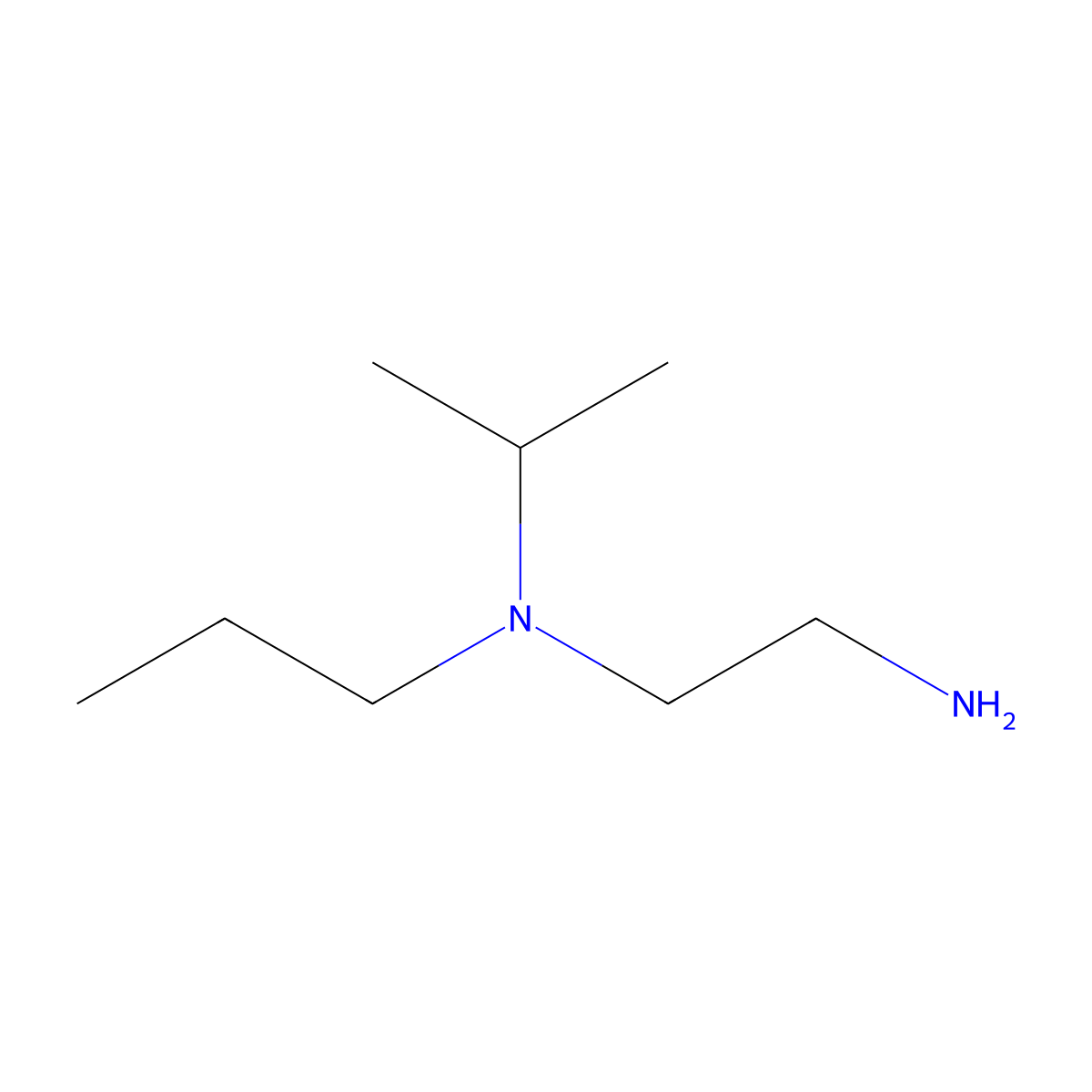 N1-(1-Methylethyl)-N1-propyl-1,2-ethanediamine molecular structure, CAS 14165-23-2