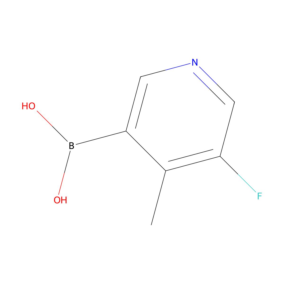 (5-Fluoro-4-methylpyridin-3-yl)boronic acid molecular structure, CAS 1416500-79-2