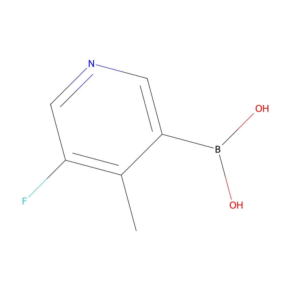 (5-Fluoro-4-methylpyridin-3-yl)boronic acid molecular structure, CAS 1416500-79-2