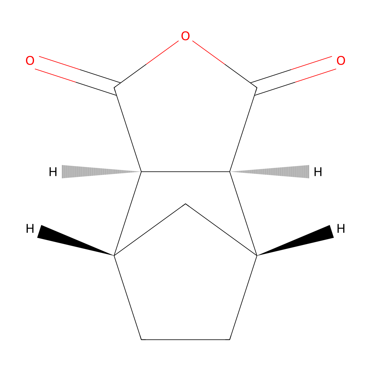 2,3-Norbornanedicarboxylic acid anhydride, exo- molecular structure, CAS 14166-28-0