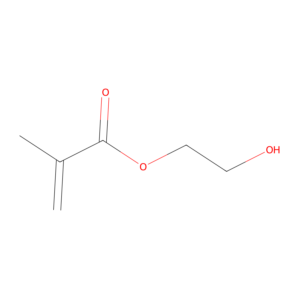 2-Hydroxyethyl Methacrylate molecular structure, CAS 141668-69-1