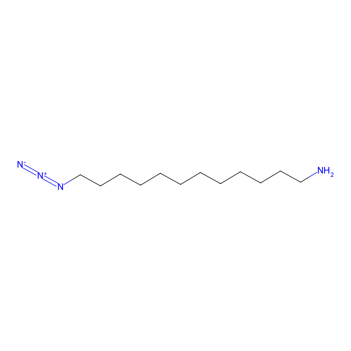 12-Azido-1-dodecanamine molecular structure, CAS 1416710-80-9