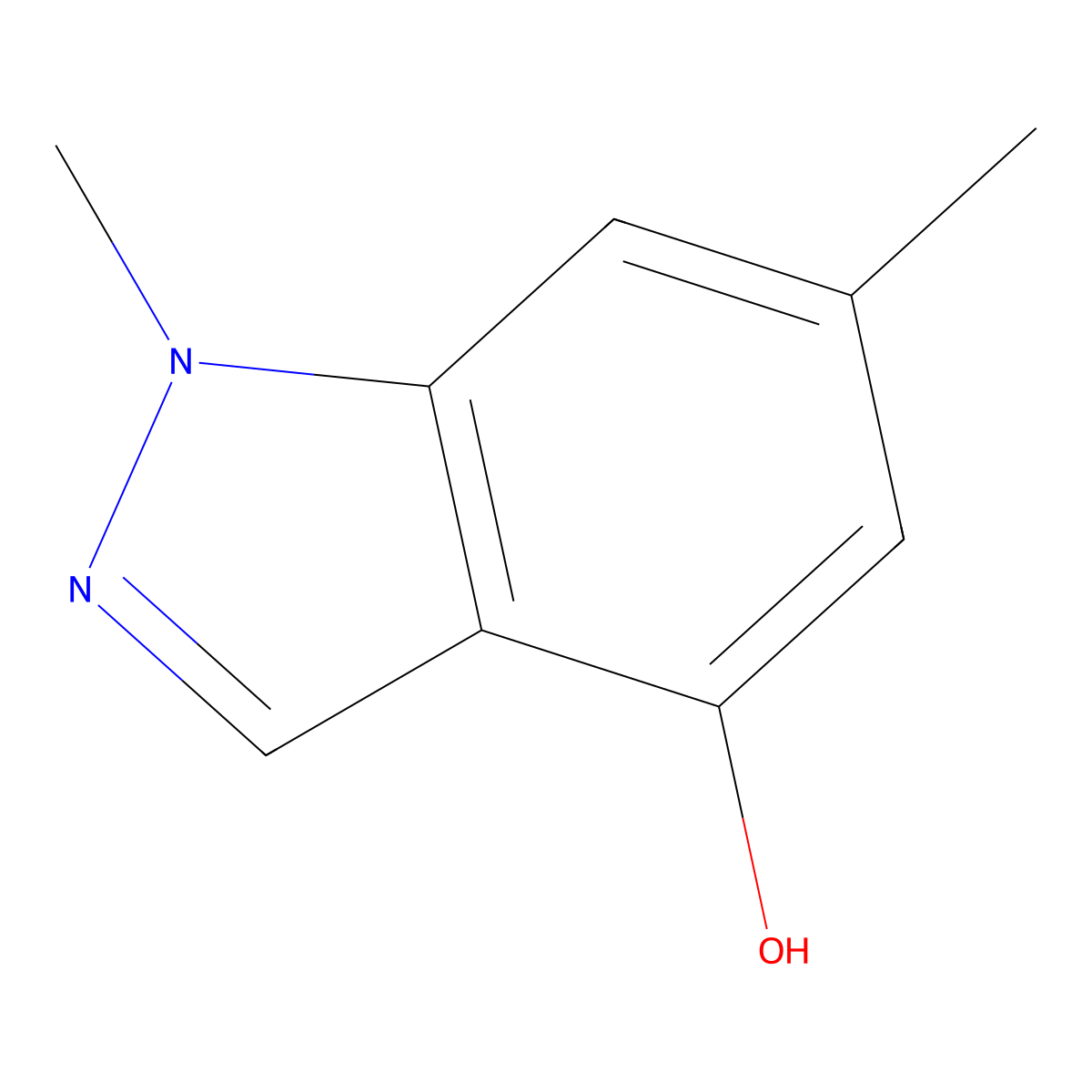 1,6-Dimethyl-1H-indazol-4-ol molecular structure, CAS 1416712-75-8