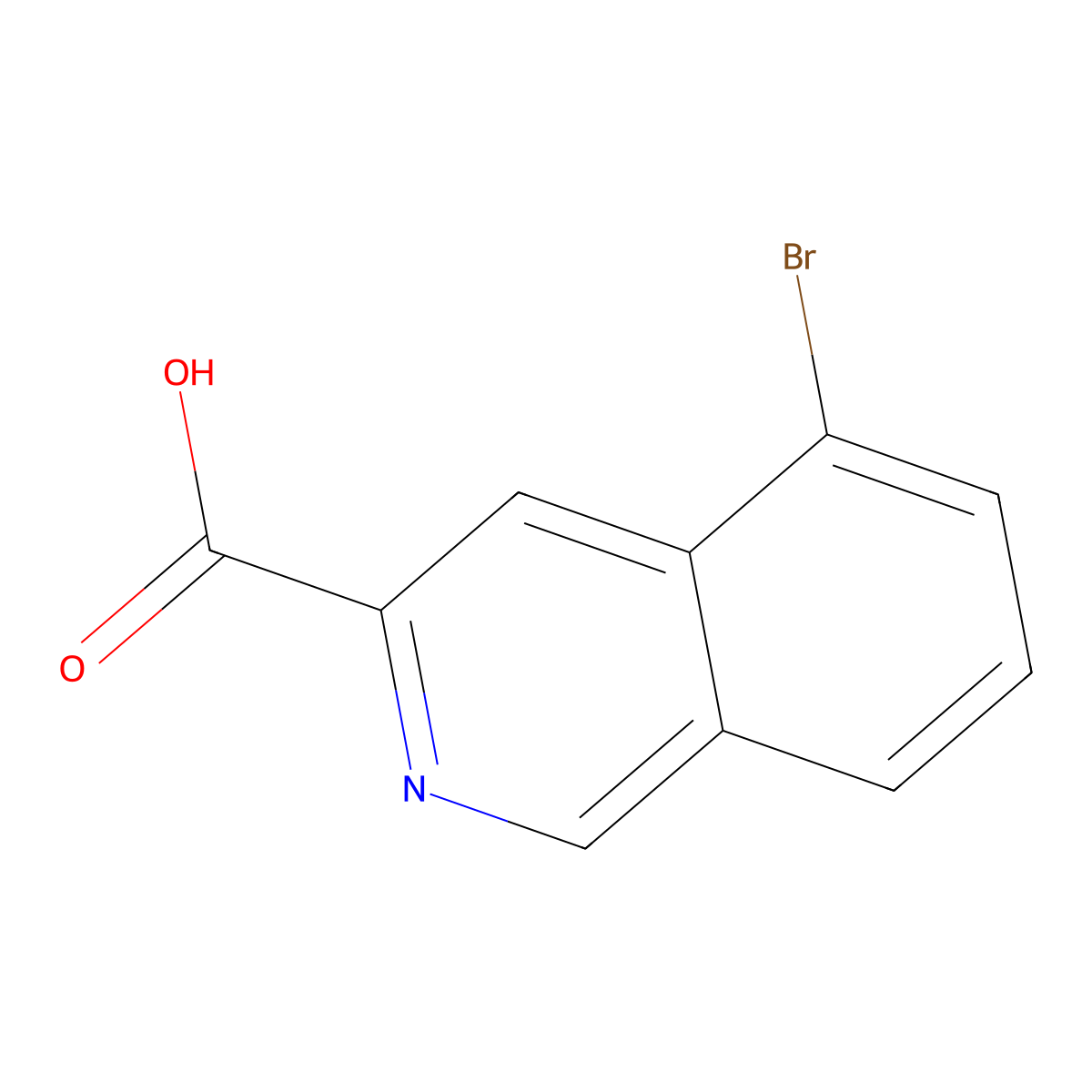 5-Bromoisoquinoline-3-carboxylic acid molecular structure, CAS 1416712-83-8
