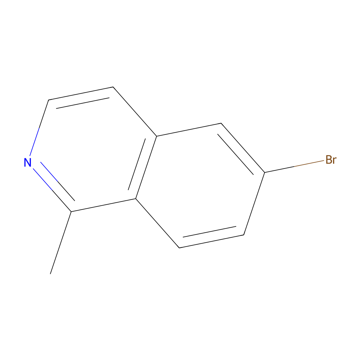 6-Bromo-1-methylisoquinoline molecular structure, CAS 1416712-98-5