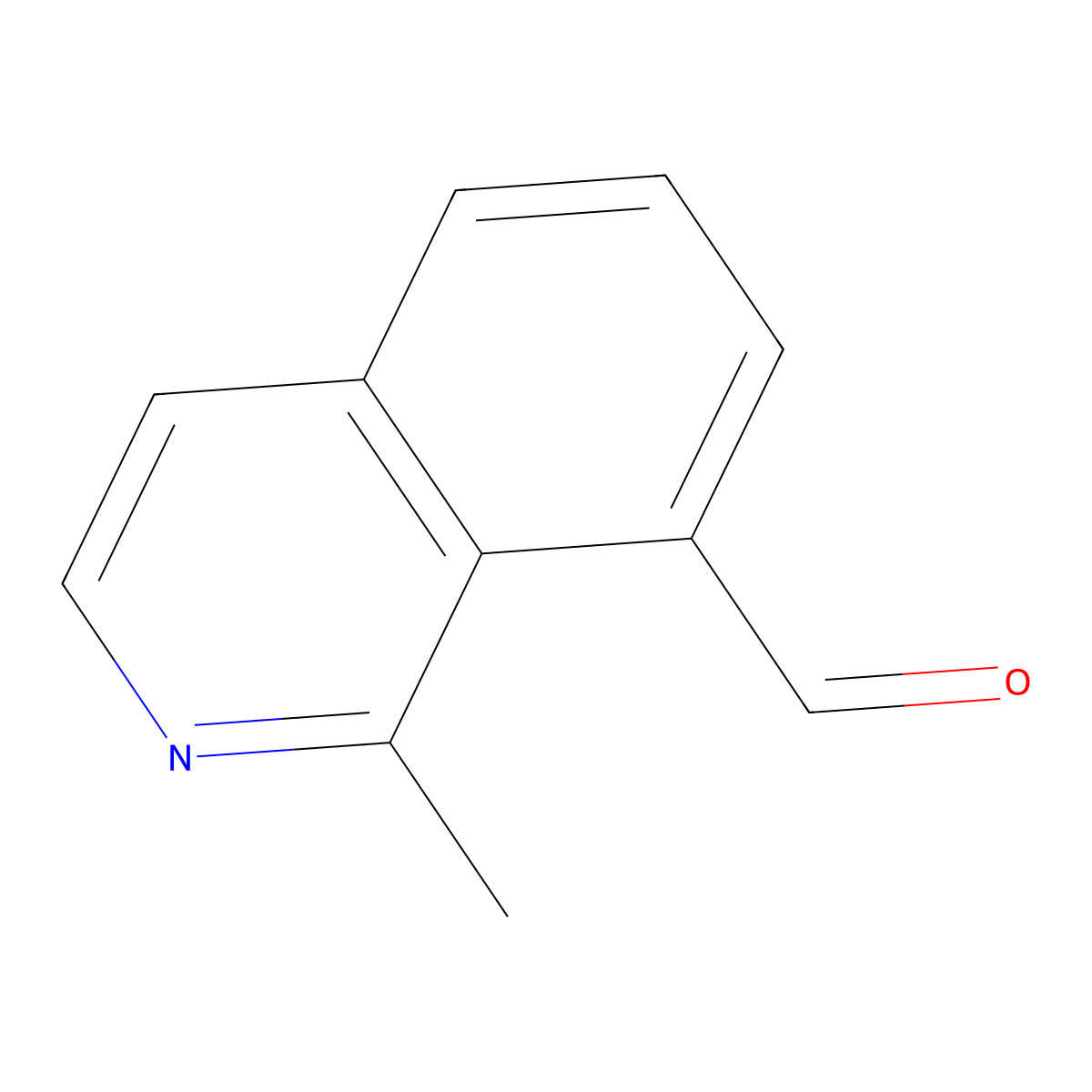 1-Methylisoquinoline-8-carbaldehyde molecular structure, CAS 1416713-00-2