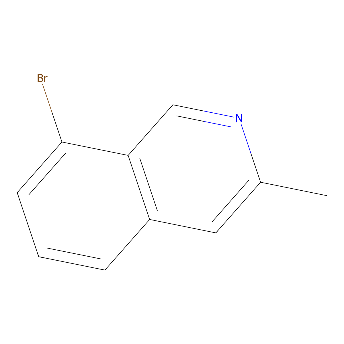 8-Bromo-3-methylisoquinoline molecular structure, CAS 1416713-03-5
