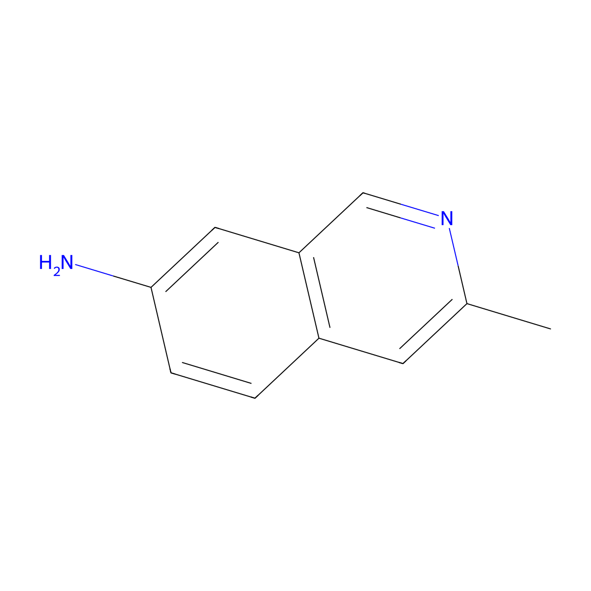 3-Methylisoquinolin-7-amine molecular structure, CAS 1416713-28-4