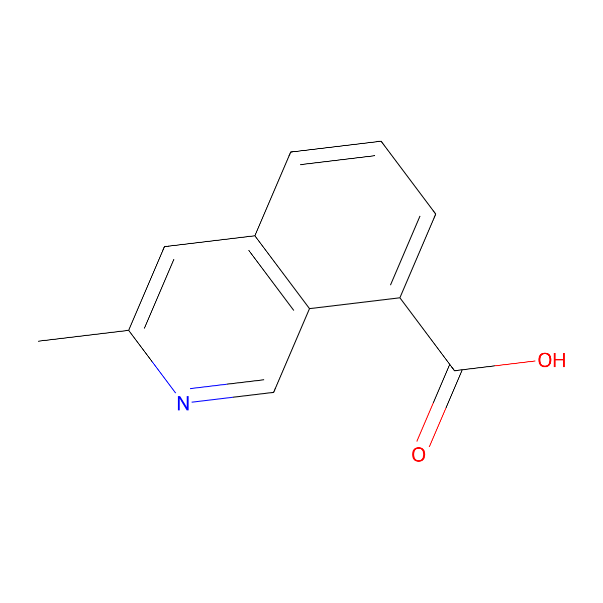 3-Methylisoquinoline-8-carboxylic acid molecular structure, CAS 1416713-32-0