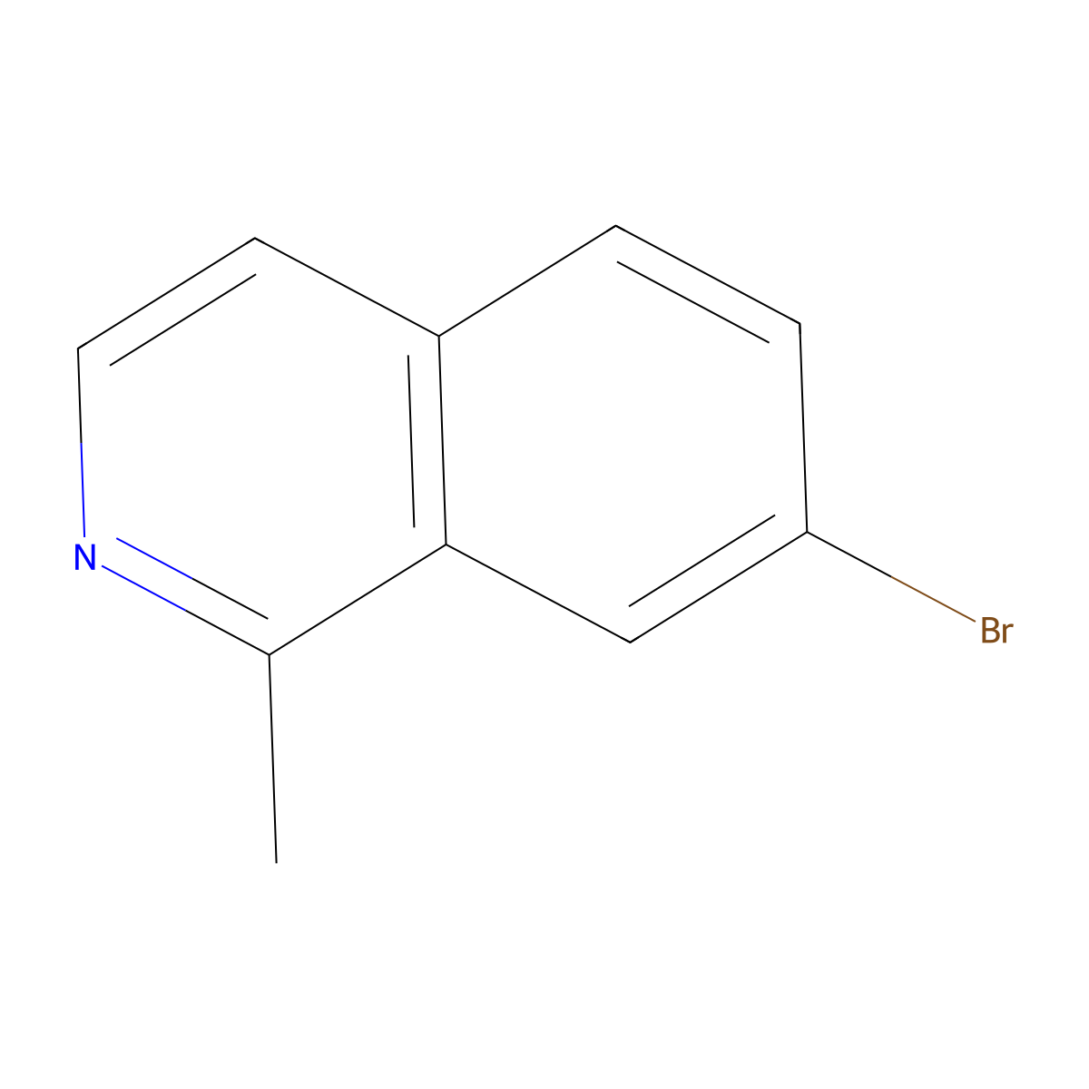 7-Bromo-1-methylisoquinoline molecular structure, CAS 1416713-61-5