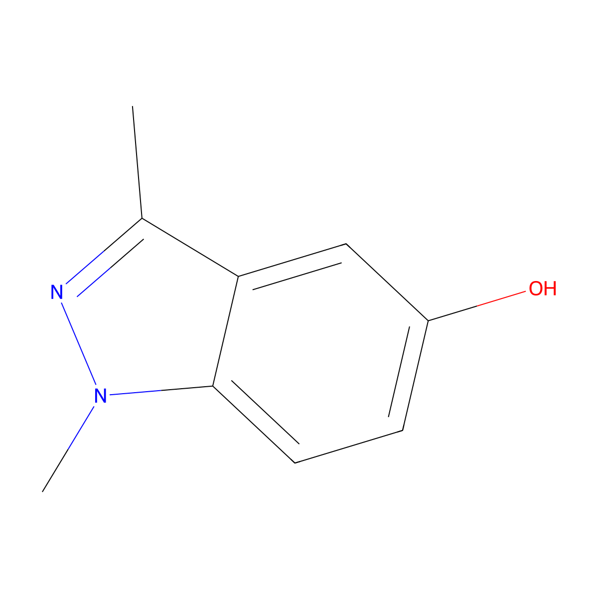 1,3-dimethyl-1H-indazol-5-ol molecular structure, CAS 1416713-63-7