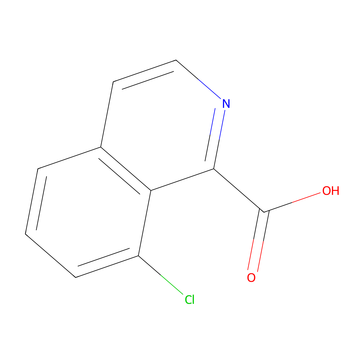 8-Chloroisoquinoline-1-carboxylic acid molecular structure, CAS 1416714-06-1
