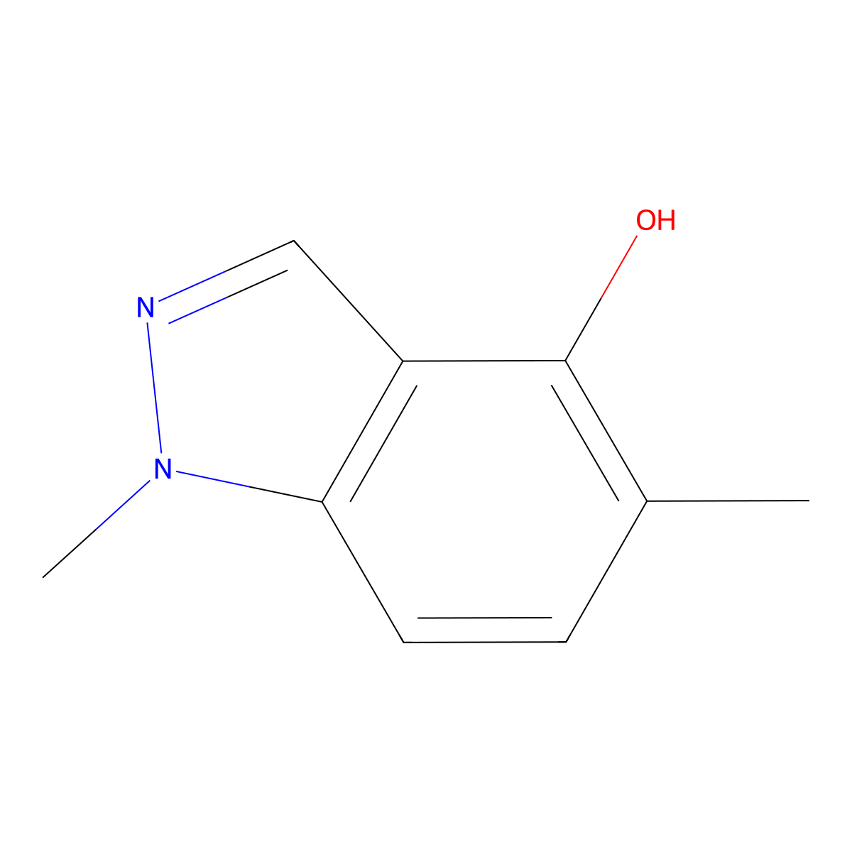 1,5-Dimethyl-1H-indazol-4-ol molecular structure, CAS 1416714-14-1